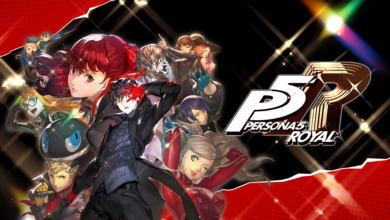 Arte oficial de Persona 5 Royal com o elenco dos Phantom Thieves