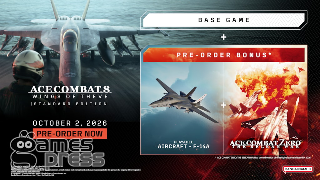 Arte oficial de Ace Combat 8: Wings of Theve, edição padrão