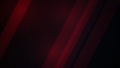 Arte abstrata escura em tons de vermelho evocando um mundo de fantasia sombria