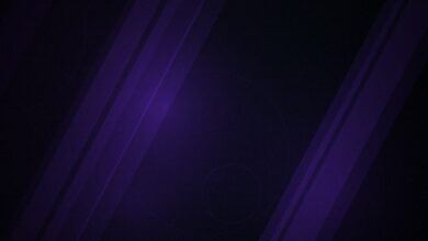 Ilustração abstrata em tons de roxo representando Genshin Impact