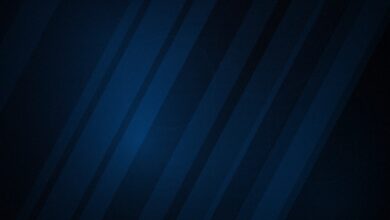 Arte abstrata escura em tons de azul e âmbar, sem texto, usada como capa da matéria sobre o pré-download de Marvel's Wolverine