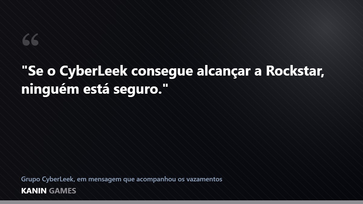 Citação atribuída ao grupo CyberLeek