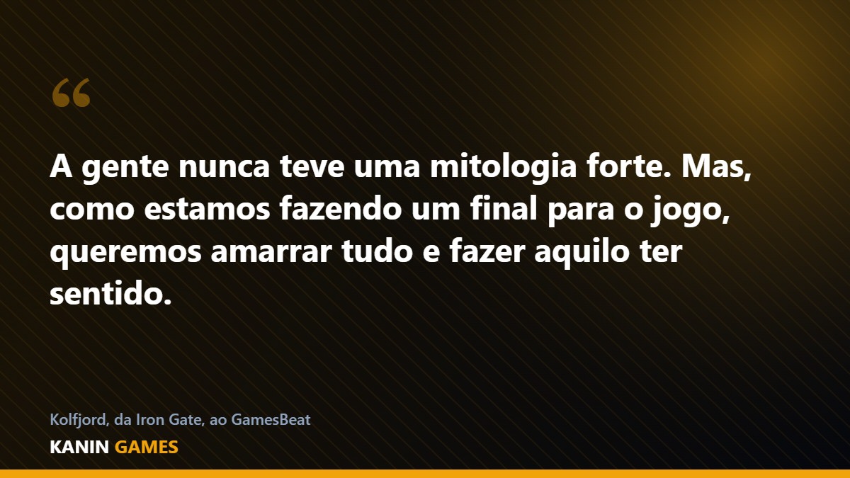 Citação do estúdio Iron Gate sobre dar um final à história de Valheim