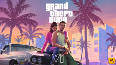 Jason e Lucia, protagonistas de GTA 6, arte oficial da Rockstar Games