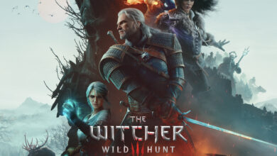 Geralt de Rívia na capa de The Witcher 3: Wild Hunt Remastered