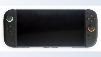 Nintendo Switch 2 em modo portátil